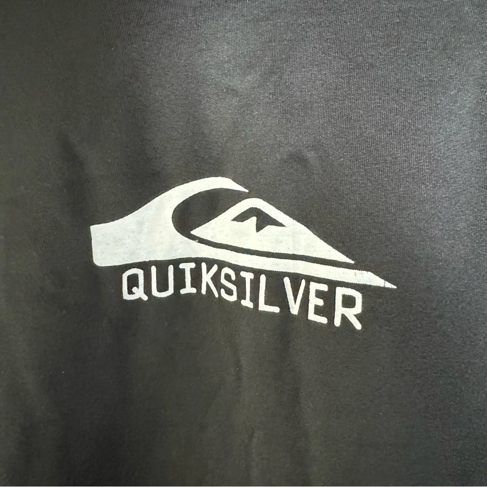 Quiksilver Black Rash Guard for Men Compression Fit Size L - Picture 7 of 9
